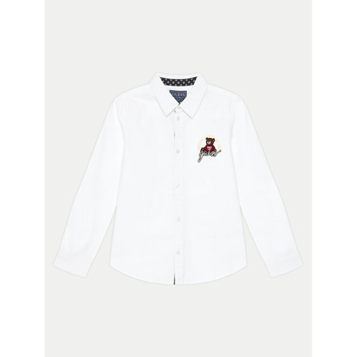 Guess Koszula L4BH02 W9CL0 Biały Regular Fit ze sklepu MODIVO w kategorii Koszule chłopięce - zdjęcie 182722841
