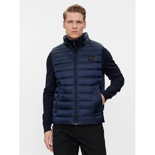Boss Kamizelka Odeno1 50505255 Granatowy Slim Fit ze sklepu MODIVO w kategorii Kamizelki męskie - zdjęcie 182722843