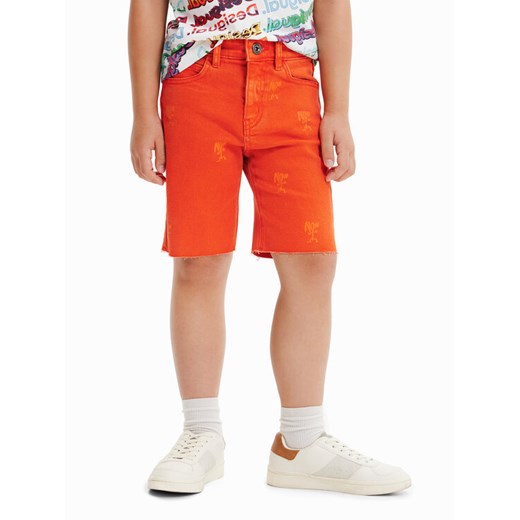 Desigual Szorty jeansowe 23SBDD01 Brązowy Regular Fit ze sklepu MODIVO w kategorii Spodenki chłopięce - zdjęcie 182722850