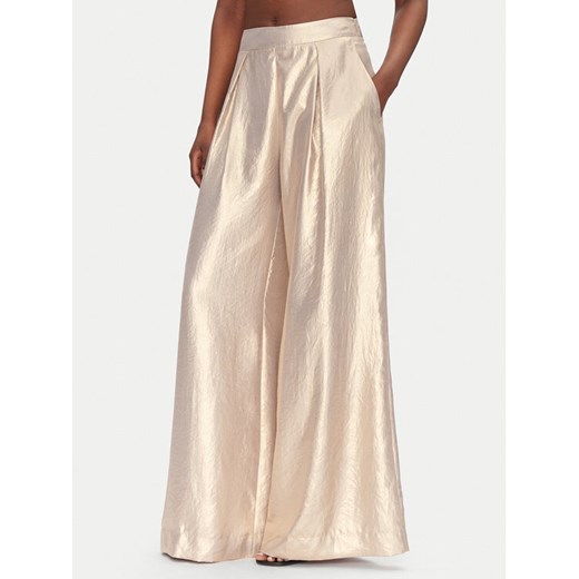 ACCESS FASHION Spodnie palazzo 53-5034-922 Złoty Wide Leg ze sklepu MODIVO w kategorii Spodnie damskie - zdjęcie 182722913