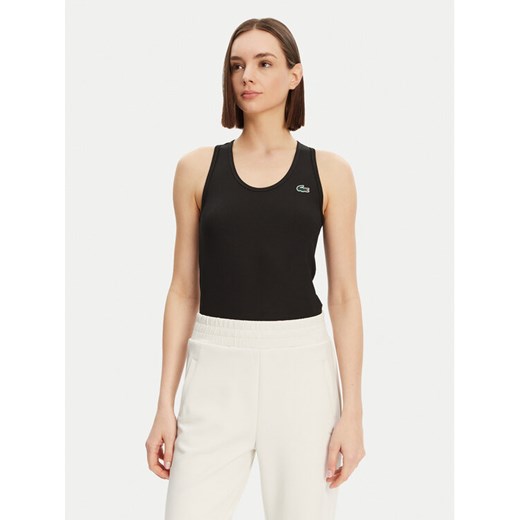 Lacoste Top TF4874 Czarny Slim Fit ze sklepu MODIVO w kategorii Bluzki damskie - zdjęcie 182723002