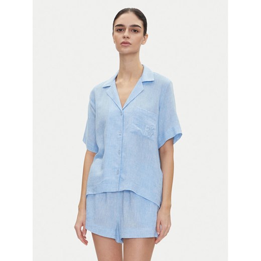 DKNY Piżama YI90054 Błękitny Regular Fit ze sklepu MODIVO w kategorii Piżamy damskie - zdjęcie 182723013