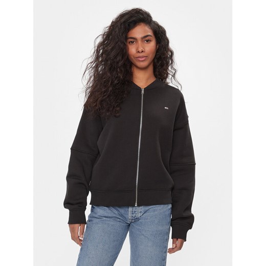 Tommy Jeans Bluza Tjw Zip Thru Bomber DW0DW17957 Czarny Regular Fit ze sklepu MODIVO w kategorii Bluzy damskie - zdjęcie 182723044