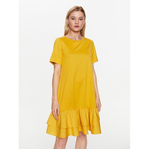 Weekend Max Mara Sukienka codzienna Vanna 2356210331 Żółty Regular Fit ze sklepu MODIVO w kategorii Sukienki - zdjęcie 182723053