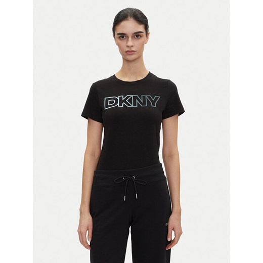 DKNY Sport T-Shirt DP5T1193 Czarny Regular Fit ze sklepu MODIVO w kategorii Bluzki damskie - zdjęcie 182723133