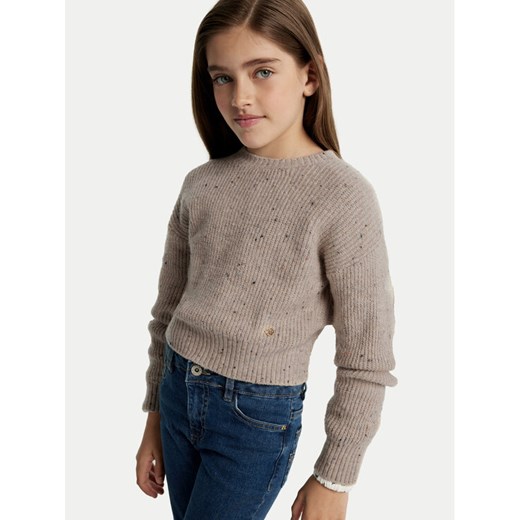 Mayoral Sweter 7305 Brązowy Regular Fit ze sklepu MODIVO w kategorii Swetry dziewczęce - zdjęcie 182723151