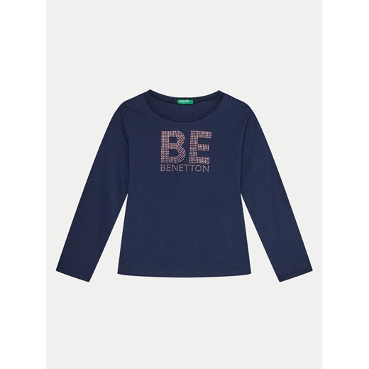 United Colors Of Benetton T-Shirt 3I1XC10JS Granatowy Regular Fit ze sklepu MODIVO w kategorii T-shirty chłopięce - zdjęcie 182723172