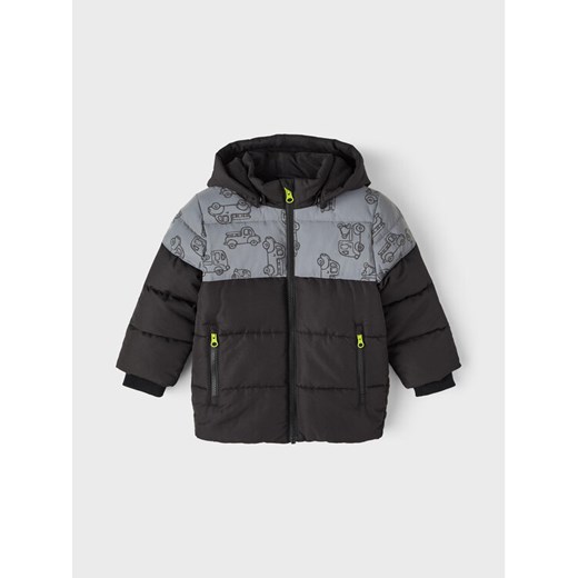 NAME IT Kurtka zimowa 13218521 Czarny Regular Fit ze sklepu MODIVO w kategorii Kurtki chłopięce - zdjęcie 182723293