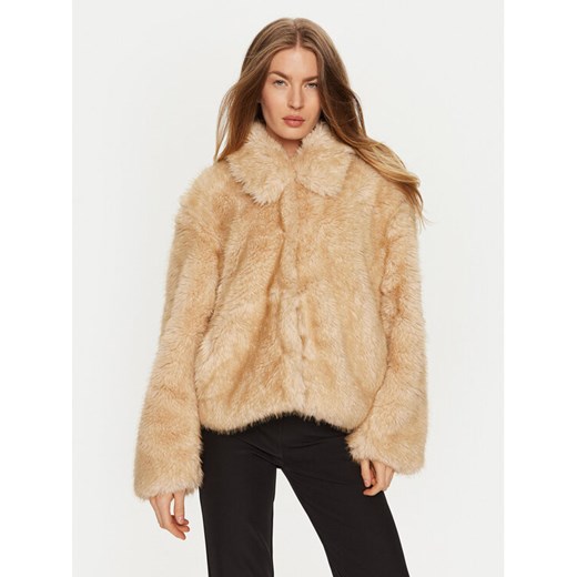 BARDOT Futro 59562JB Beżowy Regular Fit ze sklepu MODIVO w kategorii Futra damskie - zdjęcie 182723314