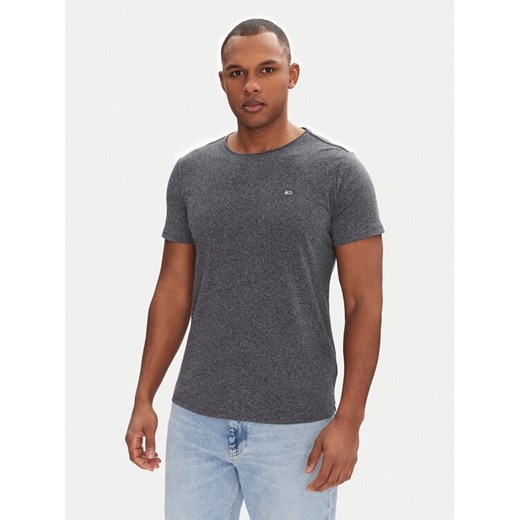 Tommy Jeans T-Shirt Jaspe DM0DM09586 Granatowy Slim Fit ze sklepu MODIVO w kategorii T-shirty męskie - zdjęcie 182723352