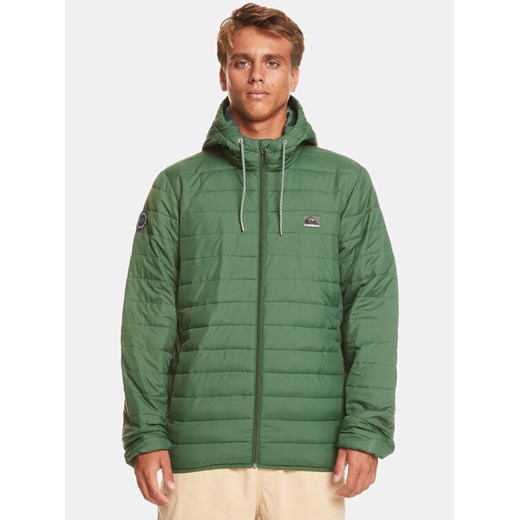 Quiksilver Kurtka przejściowa Scaly Hood Jckt EQYJK04008 Zielony Regular Fit ze sklepu MODIVO w kategorii Kurtki męskie - zdjęcie 182723430