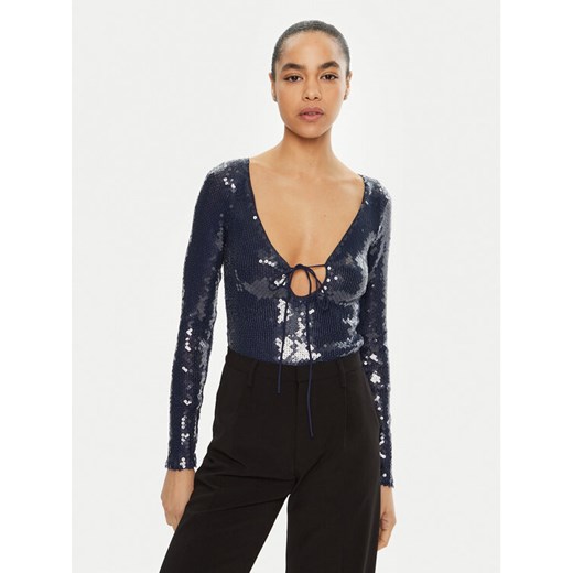 BARDOT Body 59471TB Niebieski Slim Fit ze sklepu MODIVO w kategorii Bluzki damskie - zdjęcie 182723453