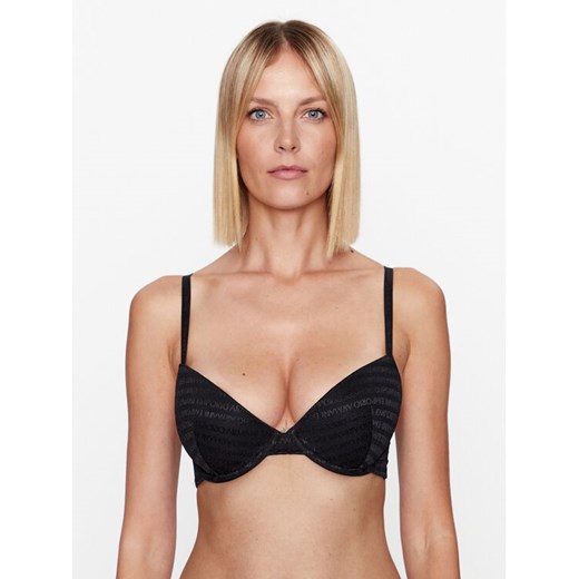 Emporio Armani Underwear Biustonosz push-up 165394 3F204 00020 Czarny ze sklepu MODIVO w kategorii Biustonosze - zdjęcie 182723482