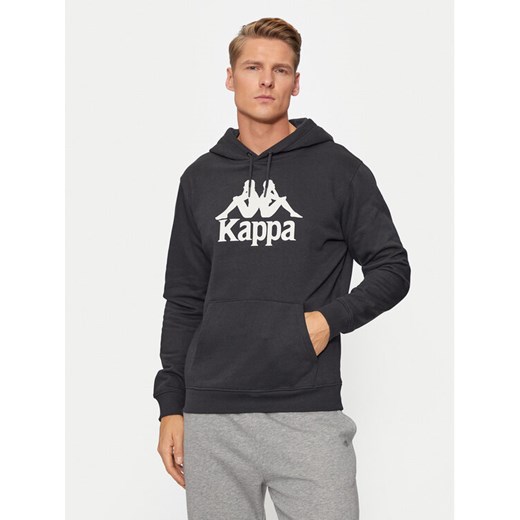Kappa Bluza Malmo 3 Auth Kontemporary 341M43W Czarny Regular Fit ze sklepu MODIVO w kategorii Bluzy męskie - zdjęcie 182723494
