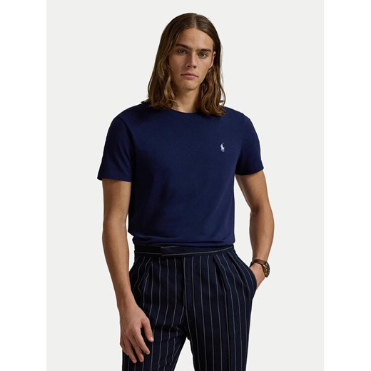 Polo Ralph Lauren T-Shirt 710671438404 Granatowy Slim Fit ze sklepu MODIVO w kategorii T-shirty męskie - zdjęcie 182723561