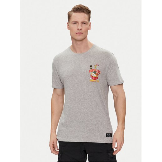Brave Soul T-Shirt MTS-149TAKEAWAY Szary Straight Fit L MODIVO
