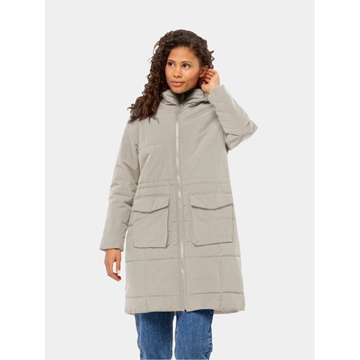 Jack Wolfskin Kurtka zimowa White Frost Parka 1207361 Szary Regular Fit ze sklepu MODIVO w kategorii Parki damskie - zdjęcie 182723683