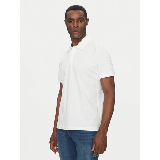 Scotch & Soda Polo 179201 Biały Regular Fit ze sklepu MODIVO w kategorii T-shirty męskie - zdjęcie 182723774