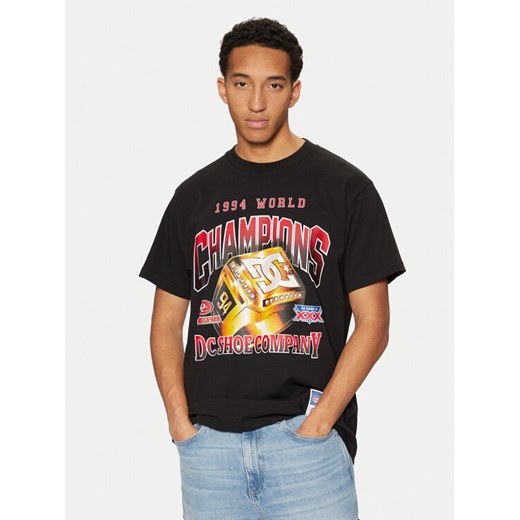 DC T-Shirt Champion Ring ADYZT05430 Czarny Standard Fit ze sklepu MODIVO w kategorii T-shirty męskie - zdjęcie 182723783
