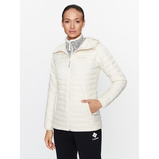 Columbia Kurtka puchowa Silver Falls™ Hooded Jacket Écru Regular Fit ze sklepu MODIVO w kategorii Kurtki damskie - zdjęcie 182723813