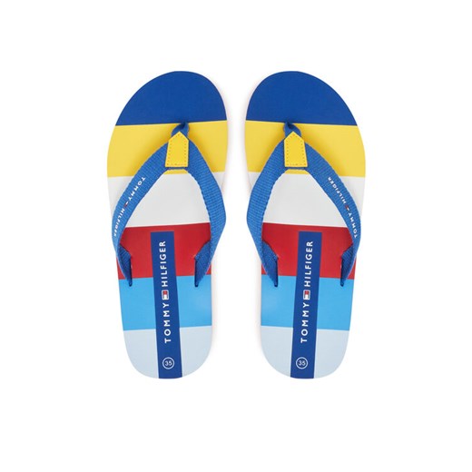 Tommy Hilfiger Japonki T3X8-33907-0058Y913 S Granatowy ze sklepu MODIVO w kategorii Klapki dziecięce - zdjęcie 182723891