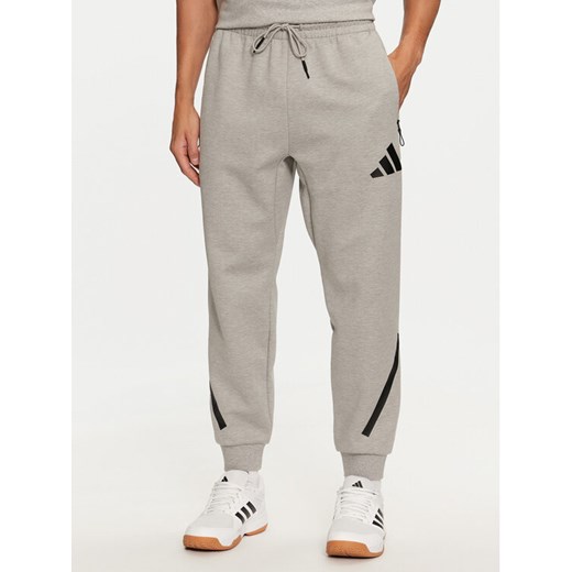 adidas Spodnie dresowe Z.N.E. JF2446 Szary Regular Fit ze sklepu MODIVO w kategorii Spodnie męskie - zdjęcie 182723892