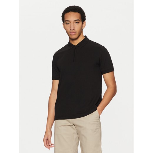 Calvin Klein Polo K10K114128 Czarny Regular Fit ze sklepu MODIVO w kategorii T-shirty męskie - zdjęcie 182723961