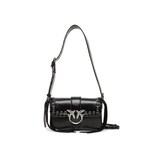 PINKO Torebka Love One Mini Slouchy Fl PE 25 PLTT 104340 A28D Czarny ze sklepu MODIVO w kategorii Kopertówki - zdjęcie 182724032