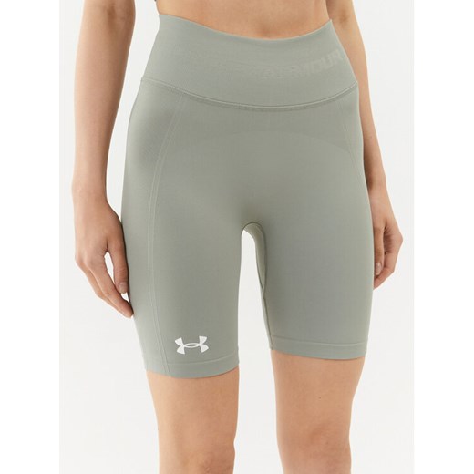 Under Armour Szorty sportowe Ua Train Seamless Short 1379151 Zielony Compression Fit ze sklepu MODIVO w kategorii Szorty - zdjęcie 182724034
