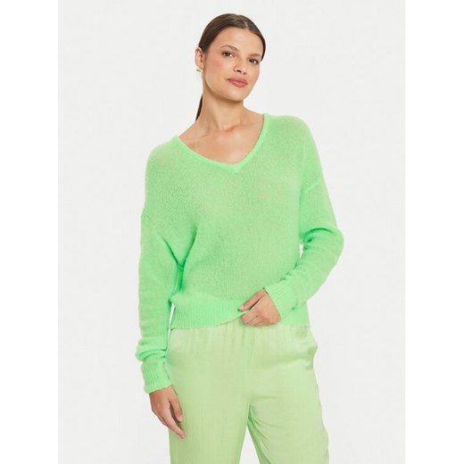American Vintage Sweter Zakday ZAK18BE24 Zielony Regular Fit ze sklepu MODIVO w kategorii Swetry damskie - zdjęcie 182724044
