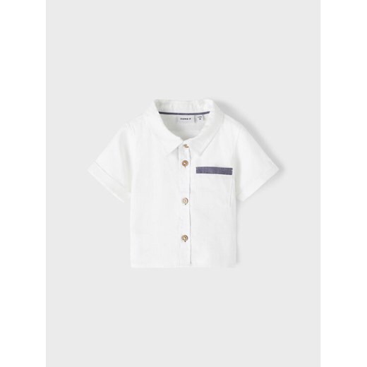 NAME IT Koszula 13216655 Biały Regular Fit ze sklepu MODIVO w kategorii Ubranka do chrztu - zdjęcie 182724124