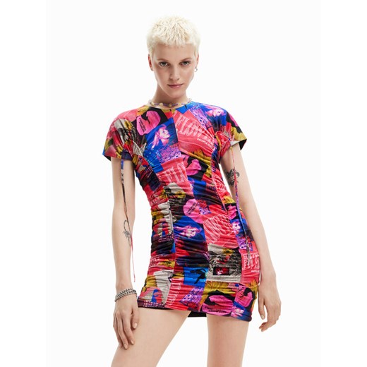 Desigual Sukienka codzienna Dijon 23SWVK45 Kolorowy Slim Fit ze sklepu MODIVO w kategorii Sukienki - zdjęcie 182724152