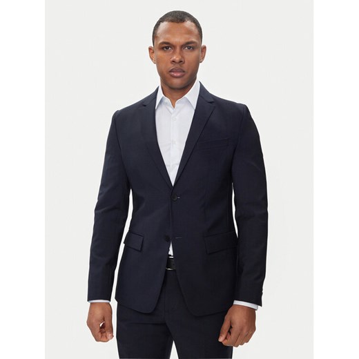 Calvin Klein Marynarka K10K112935 Granatowy Regular Fit ze sklepu MODIVO w kategorii Marynarki męskie - zdjęcie 182724201