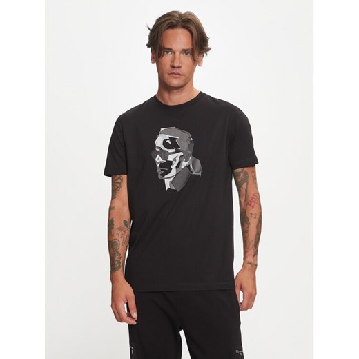 KARL LAGERFELD T-Shirt 755060 544242 Czarny Regular Fit ze sklepu MODIVO w kategorii T-shirty męskie - zdjęcie 182724231