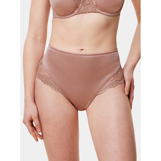 Triumph Figi klasyczne z wysokim stanem Ladyform Soft Maxi 10210671 Beżowy ze sklepu MODIVO w kategorii Majtki damskie - zdjęcie 182724280