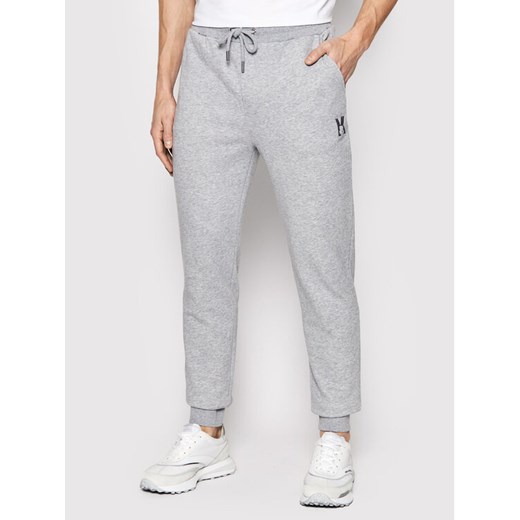 KARL LAGERFELD Spodnie dresowe 705893 500900 Szary Regular Fit ze sklepu MODIVO w kategorii Spodnie męskie - zdjęcie 182724293