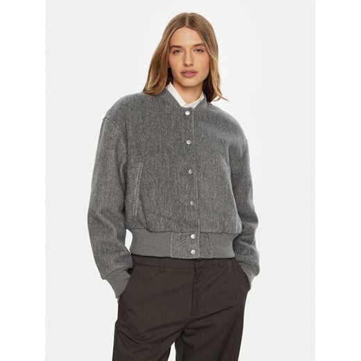 REPLAY Kurtka bomber W7860 .000.85010 Szary Regular Fit ze sklepu MODIVO w kategorii Kurtki damskie - zdjęcie 182724311
