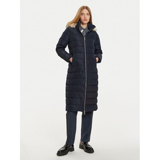 Tommy Hilfiger Kurtka puchowa Heritage WW0WW43601 Granatowy Regular Fit ze sklepu MODIVO w kategorii Kurtki damskie - zdjęcie 182724362