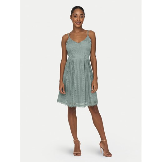 ONLY Sukienka letnia Helena 15204799 Zielony Regular Fit ze sklepu MODIVO w kategorii Sukienki - zdjęcie 182724364