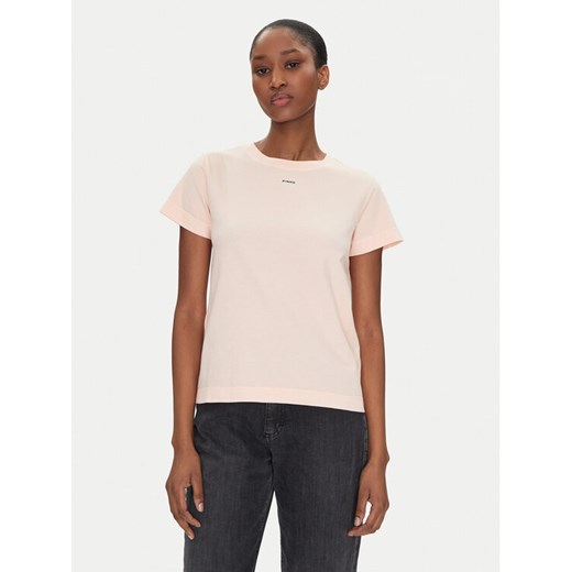 PINKO T-Shirt 100373 A228 Różowy Regular Fit ze sklepu MODIVO w kategorii Bluzki damskie - zdjęcie 182724370