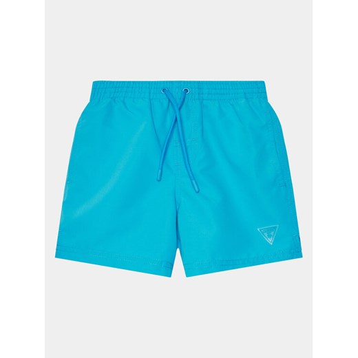 Guess Szorty sportowe L4GZ06 WG282 Niebieski Regular Fit ze sklepu MODIVO w kategorii Spodenki chłopięce - zdjęcie 182724411