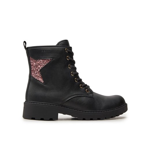 Geox Kozaki Jr Casey J9420G 0BCEW C9B8W S Czarny ze sklepu MODIVO w kategorii Buty zimowe dziecięce - zdjęcie 182724430