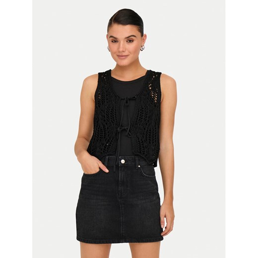 ONLY Top Lizzy 15343882 Czarny Regular Fit ze sklepu MODIVO w kategorii Bluzki damskie - zdjęcie 182724454