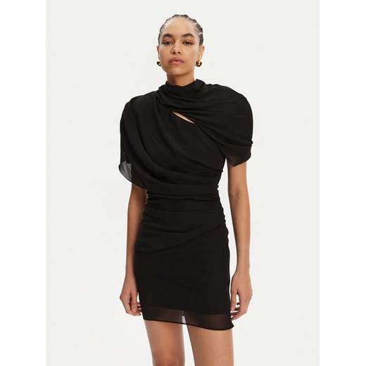 JACQUEMUS Sukienka koktajlowa 24H251DR130-1555 Czarny Regular Fit ze sklepu MODIVO w kategorii Sukienki - zdjęcie 182724471
