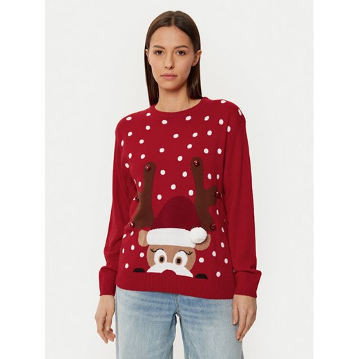YSABEL MORA Sweter 70029 Czerwony Regular Fit ze sklepu MODIVO w kategorii Swetry damskie - zdjęcie 182724472