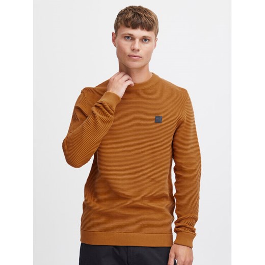 Solid Sweter 21106094 Żółty Regular Fit ze sklepu MODIVO w kategorii Swetry męskie - zdjęcie 182724501