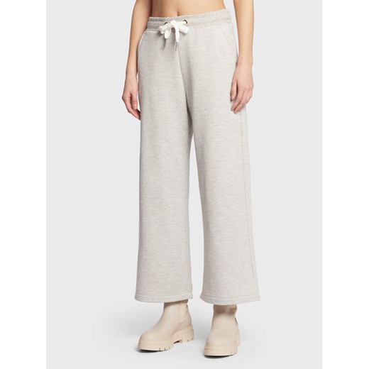 United Colors Of Benetton Spodnie dresowe 39KRDF00F Szary Relaxed Fit ze sklepu MODIVO w kategorii Spodnie damskie - zdjęcie 182724570