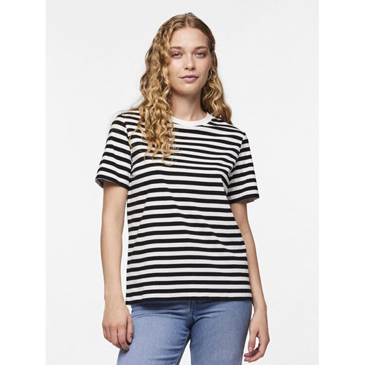 Pieces T-Shirt Ria 17146339 Czarny Regular Fit ze sklepu MODIVO w kategorii Bluzki damskie - zdjęcie 182724633