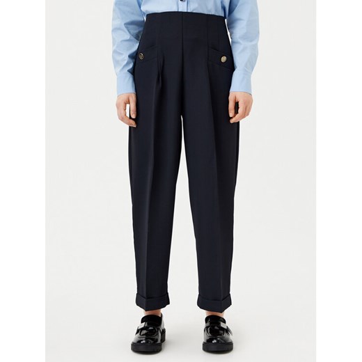 Motivi Kuloty P046Q003475N Granatowy Relaxed Fit ze sklepu MODIVO w kategorii Spodnie damskie - zdjęcie 182724650