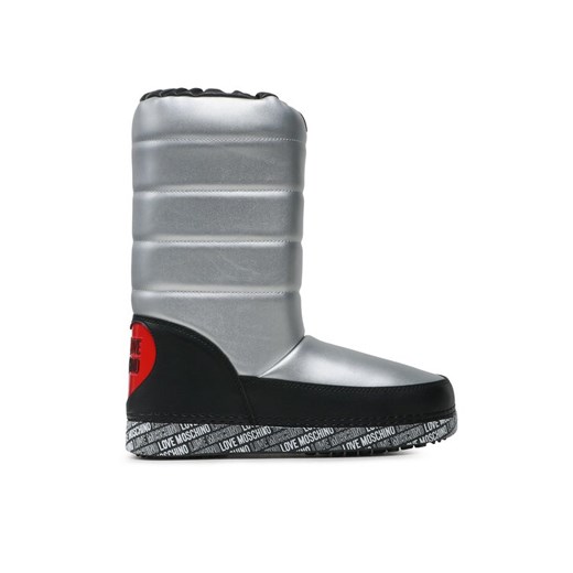 LOVE MOSCHINO Śniegowce JA24162G1HIT590B Srebrny ze sklepu MODIVO w kategorii Śniegowce damskie - zdjęcie 182724660